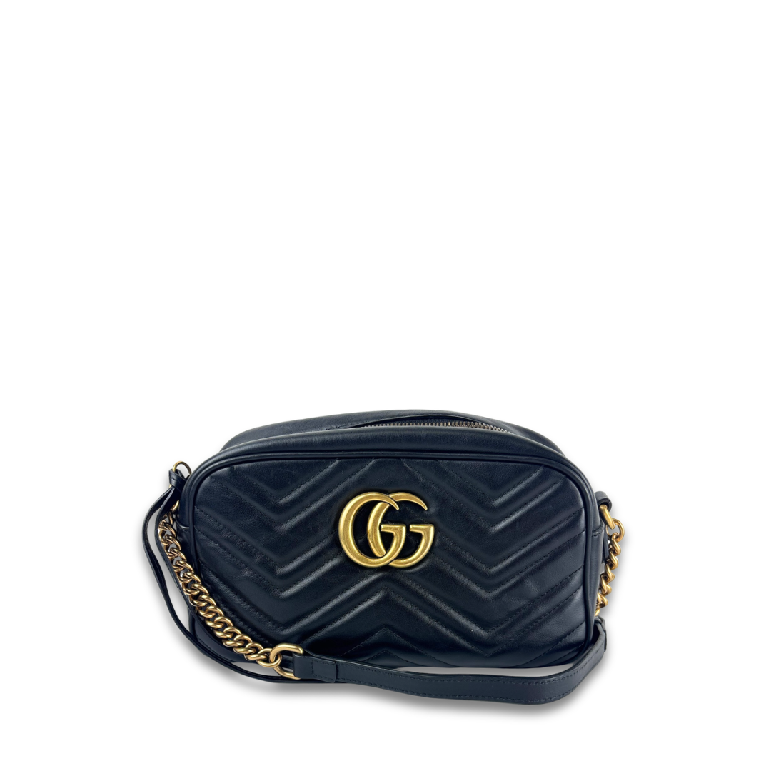 Gucci Black Marmont Camera Bag