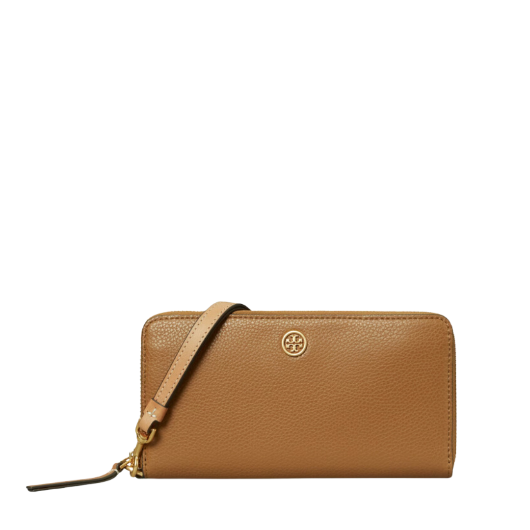 Tory Burch Robinson Pebbled Continental Wallet