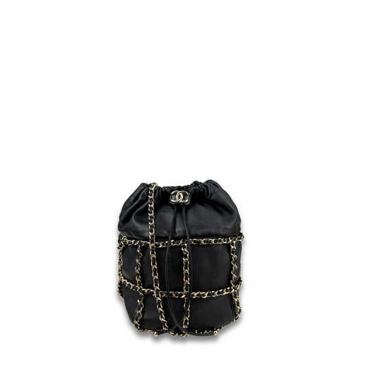 Chanel Chain Cage Bucket Bag