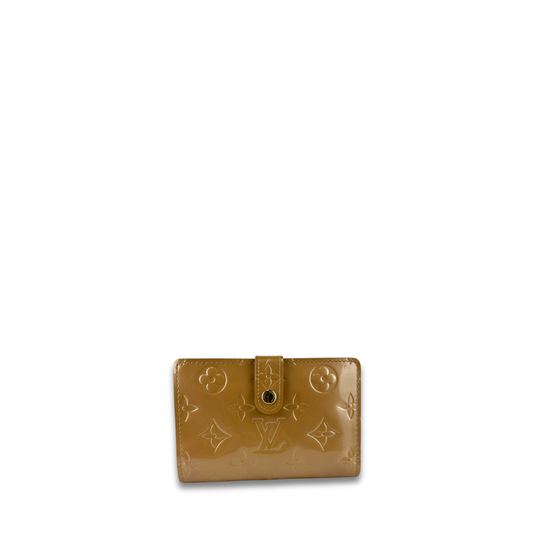 Louis Vuitton Beige Vernis French Purse Wallet