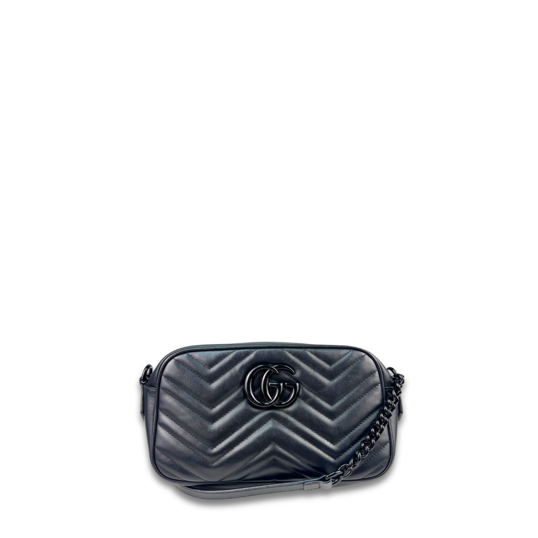 Gucci Black Marmont Small Camera Bag