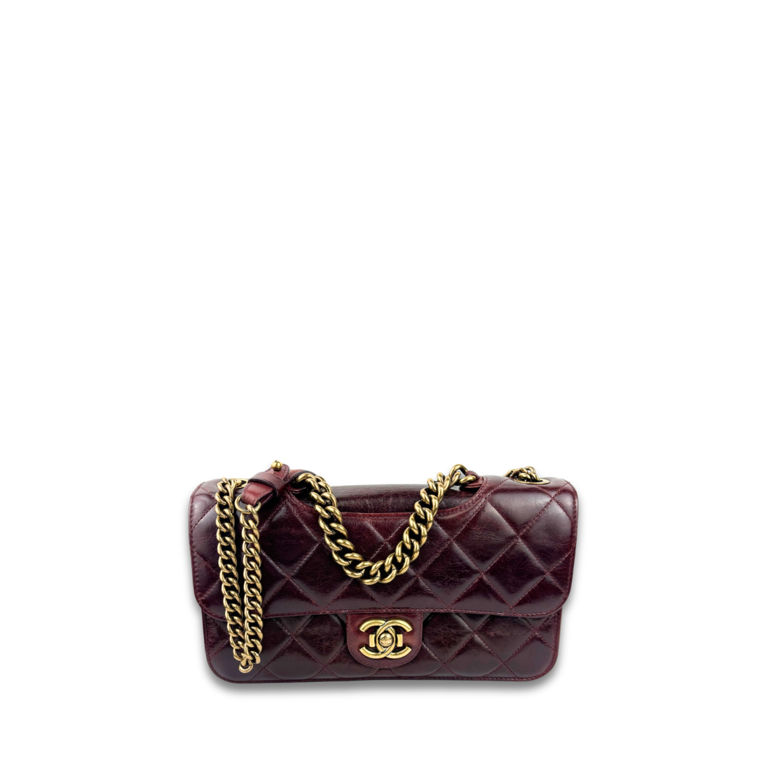Chanel Burgundy Perfect Edge Flap Bag