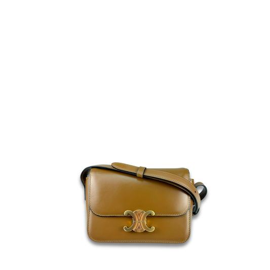 Celine Bronze Nano Triomphe Bag