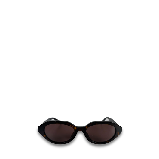 Gucci Oval Tortoiseshell Sunglasses