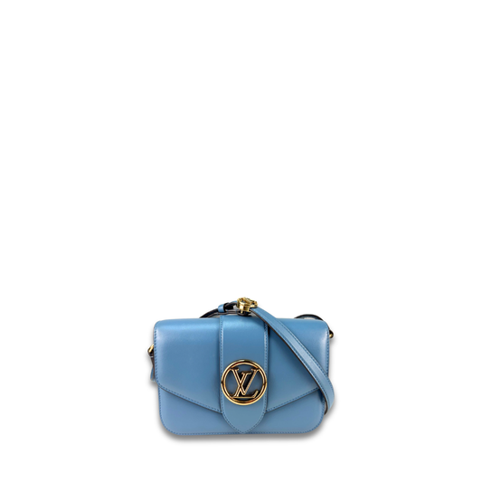 Louis Vuitton Blue Pont 9 Flap Bag