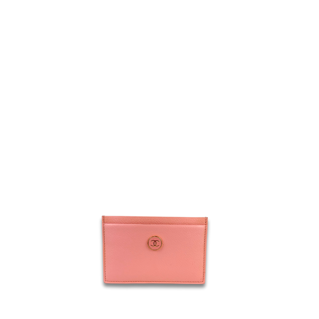 Chanel Pink Caviar Card Case