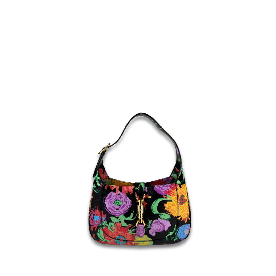 Gucci x Ken Scott Floral Jackie Shoulder Bag