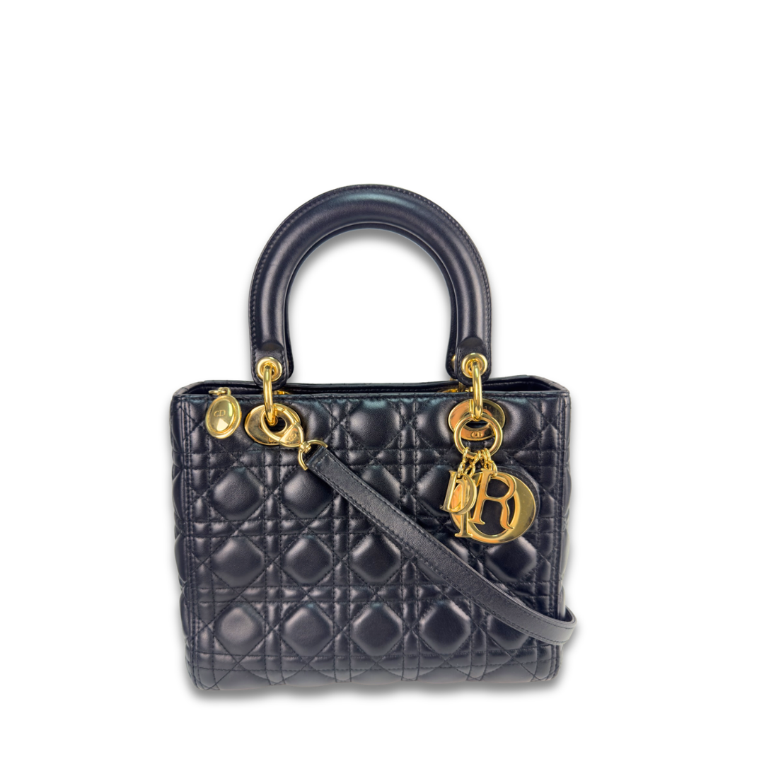 Dior Medium Black Lady Dior