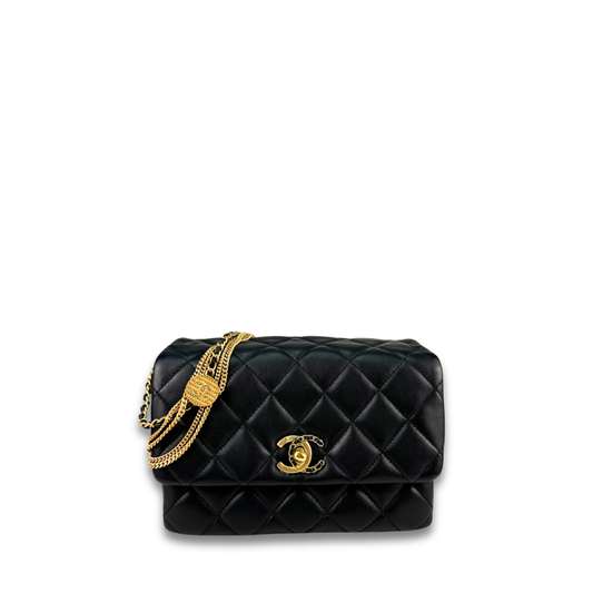 Chanel Multistrand Chain Flap Bag