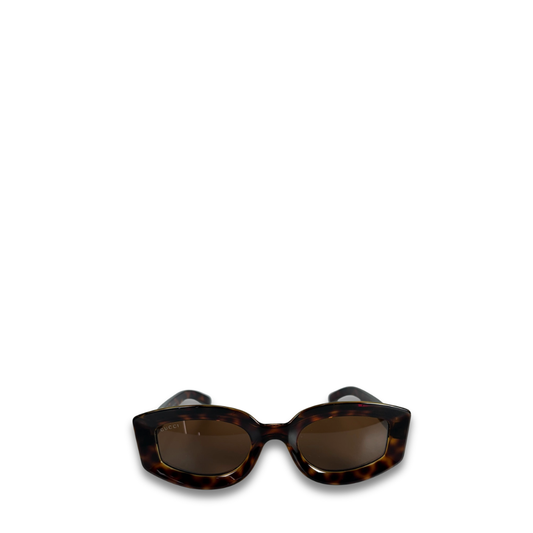 Gucci Squoval Tortoiseshell Sunglasses