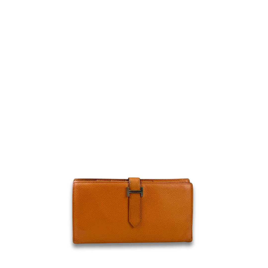 Hermès Epsom Bearn Long Wallet Gold
