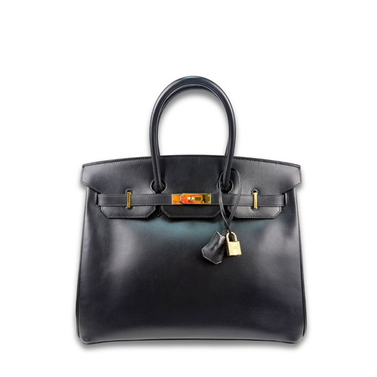 Hermès Box Calf Birkin 35 Noir