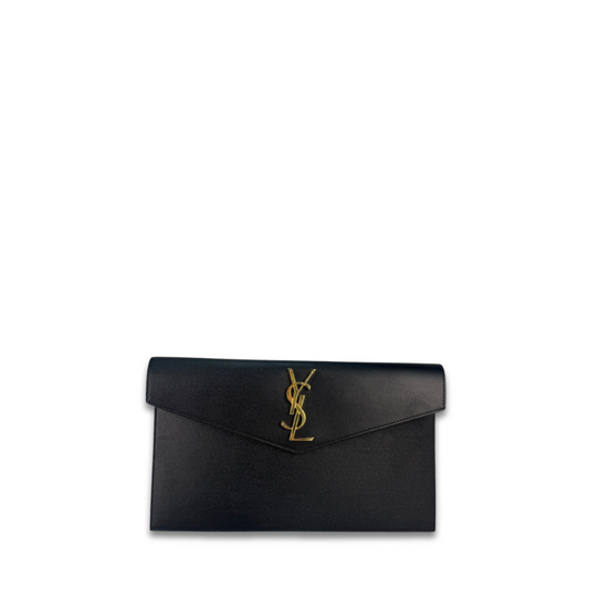YSL Black Uptown Clutch