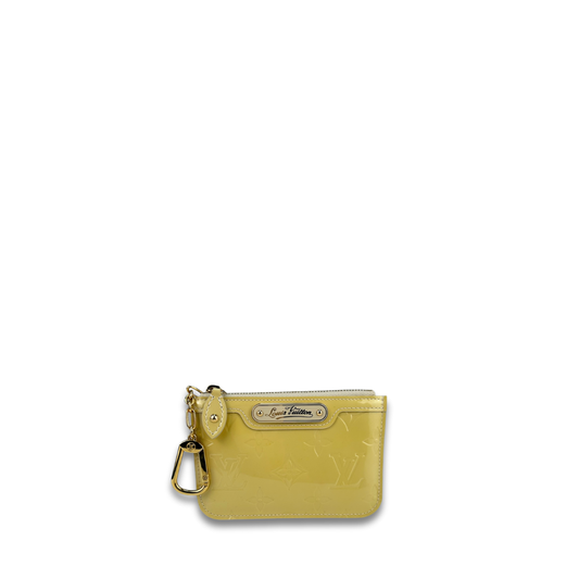 Louis Vuitton Citrine Vernis Key Pouch