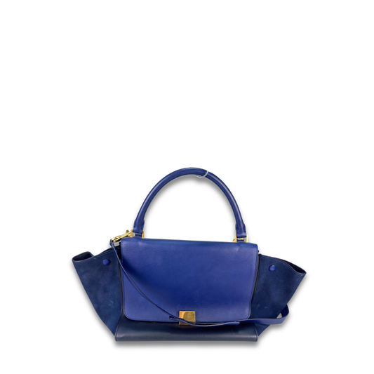 Celine Large Navy Trapeze Bag