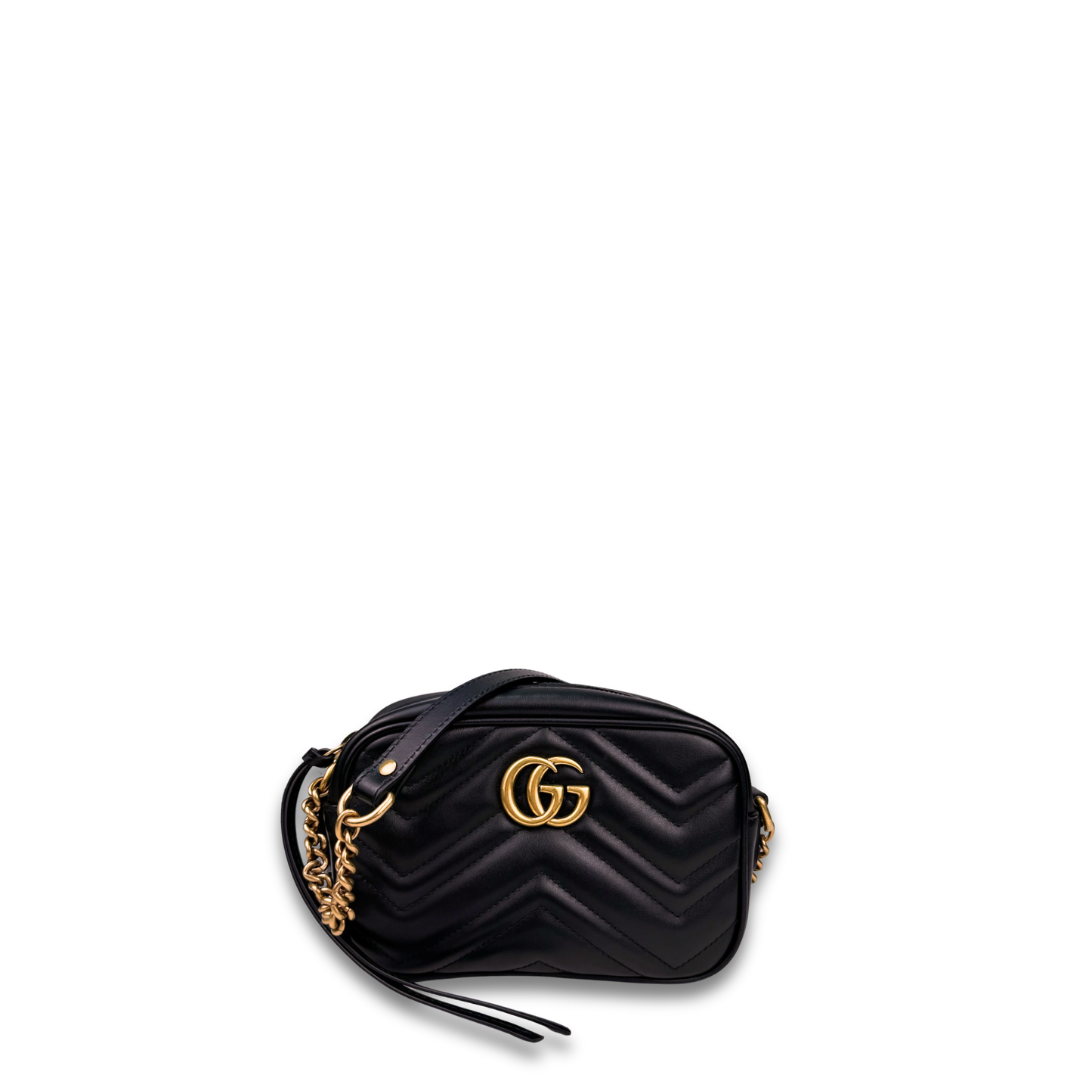 Gucci Black Marmont Mini Camera Bag