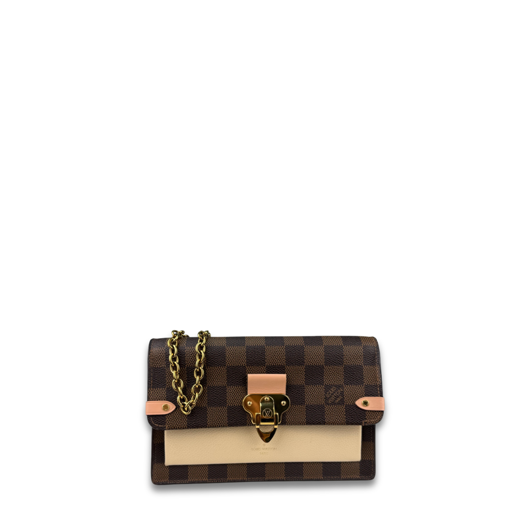 Louis Vuitton Damier Ebene Vavin Chain Wallet