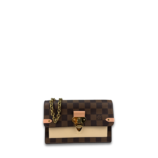 Louis Vuitton Damier Ebene Vavin Chain Wallet
