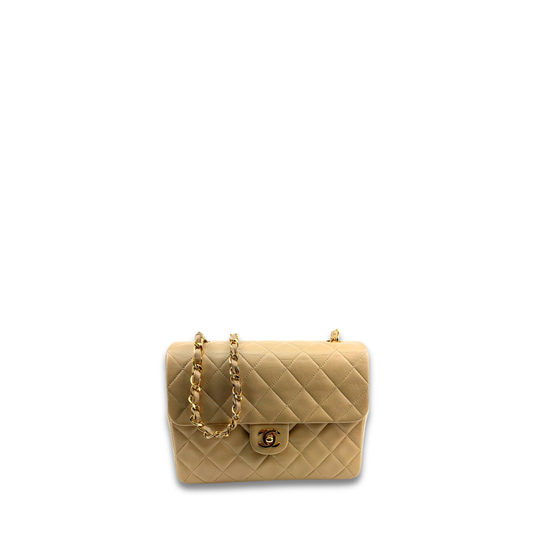 Chanel Classic Beige Small Square Single Flap