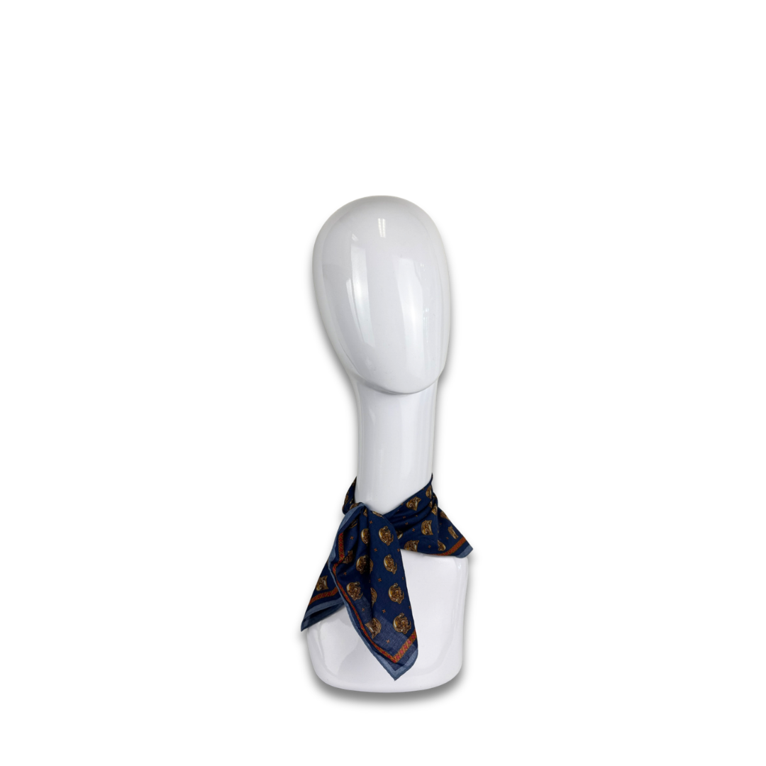 Dior Navy 'CD' Handkerchief