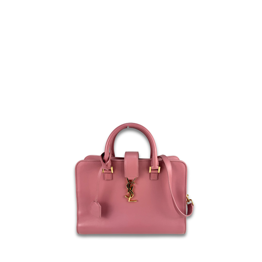 YSL Dark Rose Small Cabas Tote