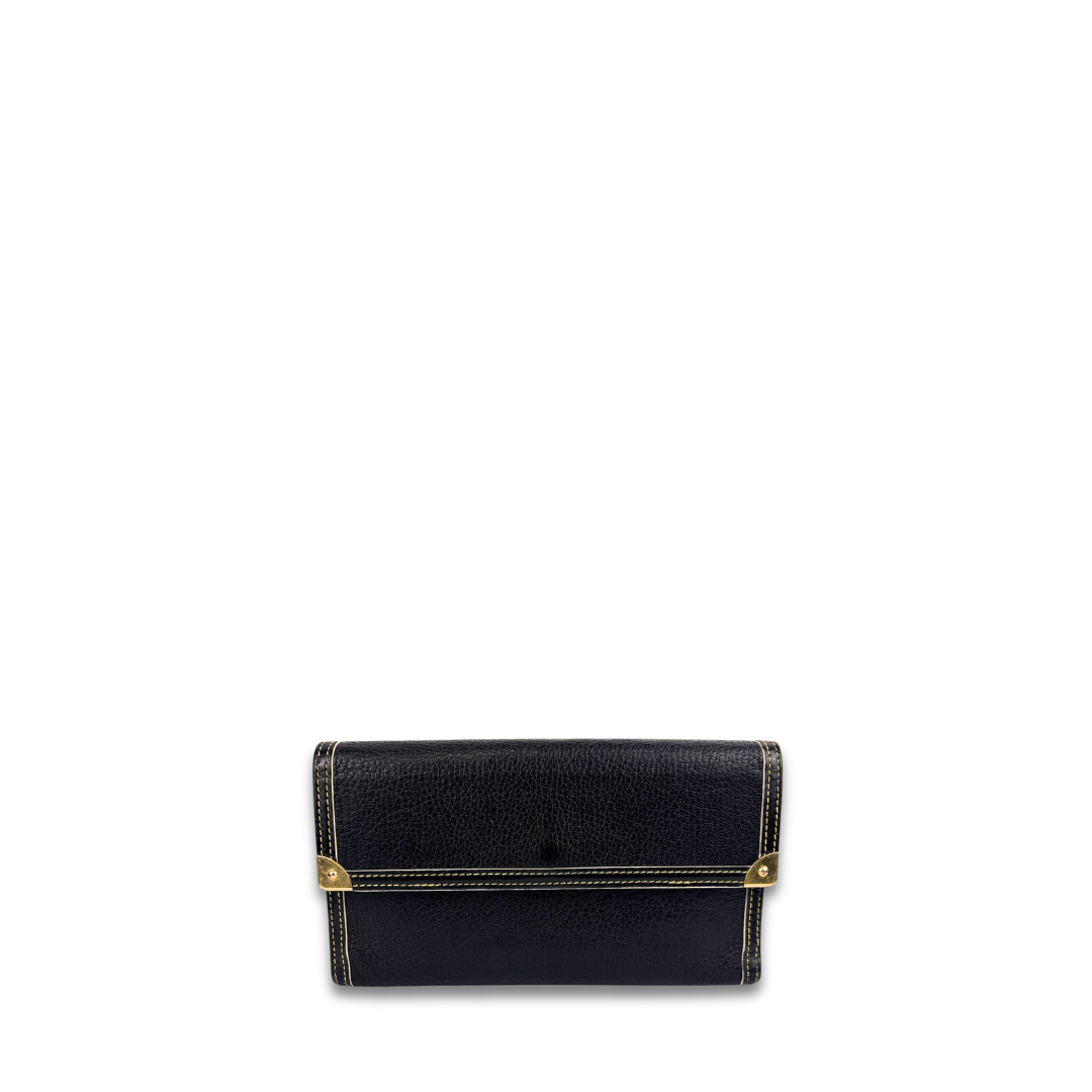 Louis Vuitton Black Suhali Porte Tresor Wallet