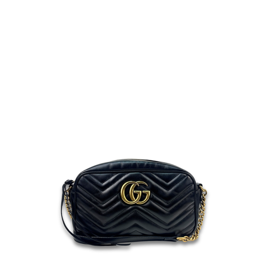 Gucci Black Marmont Camera Bag