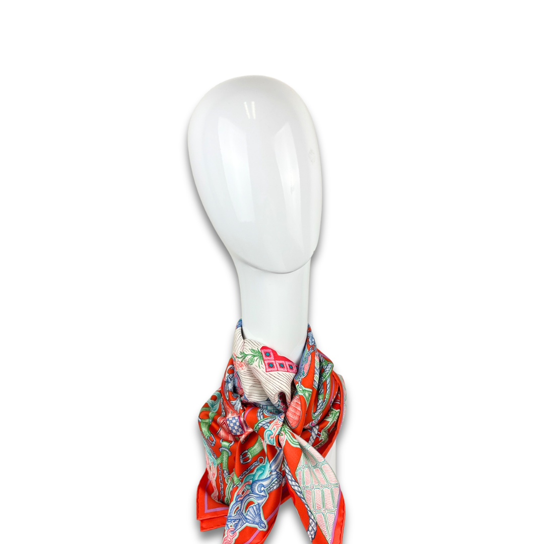 Hermès Super Silk Quest 90 Scarf
