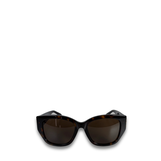 Gucci Square Tortoiseshell Sunglasses