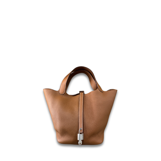 Hermès Clemence Picotin Lock 22 Gold