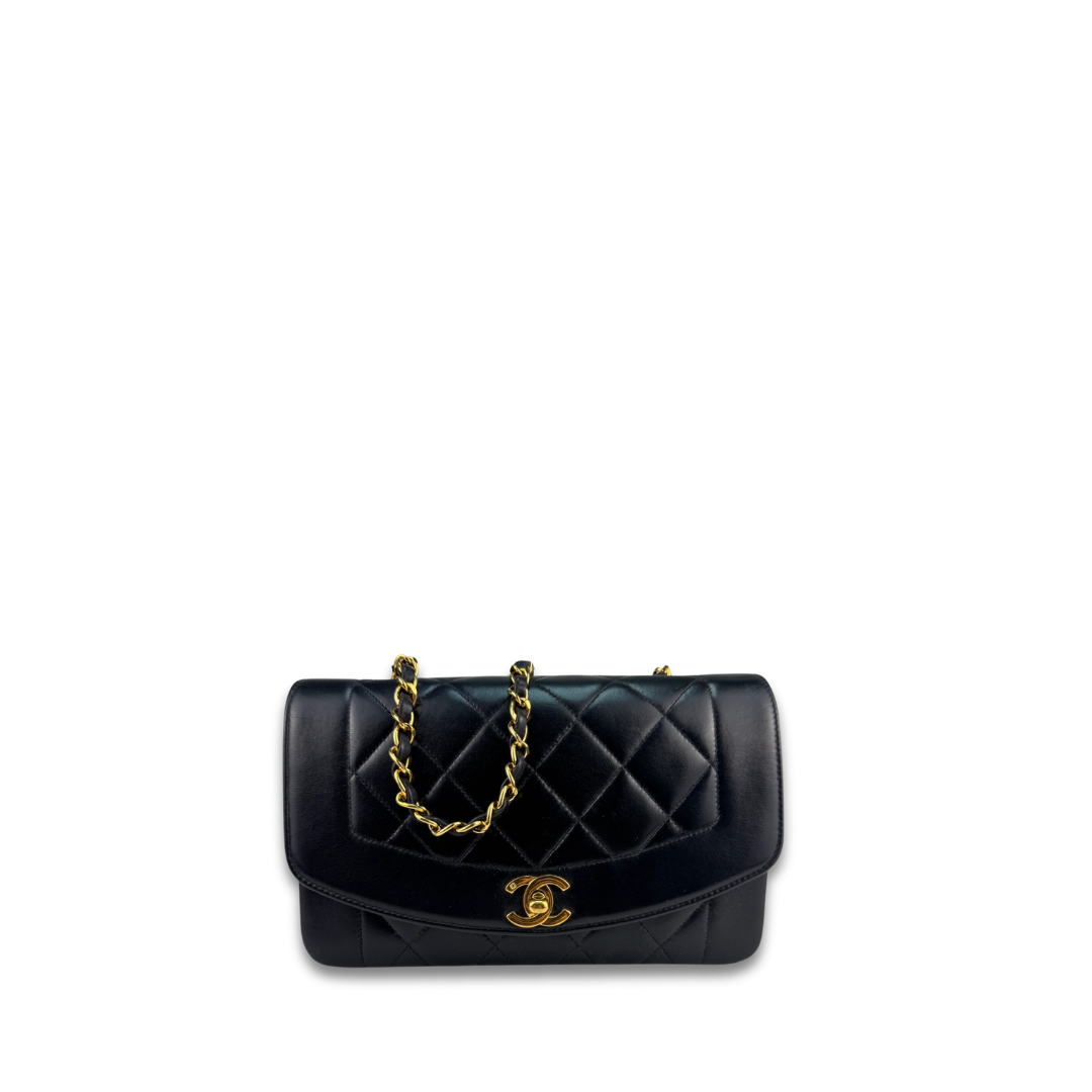 Chanel Lambskin Small Diana Single Flap