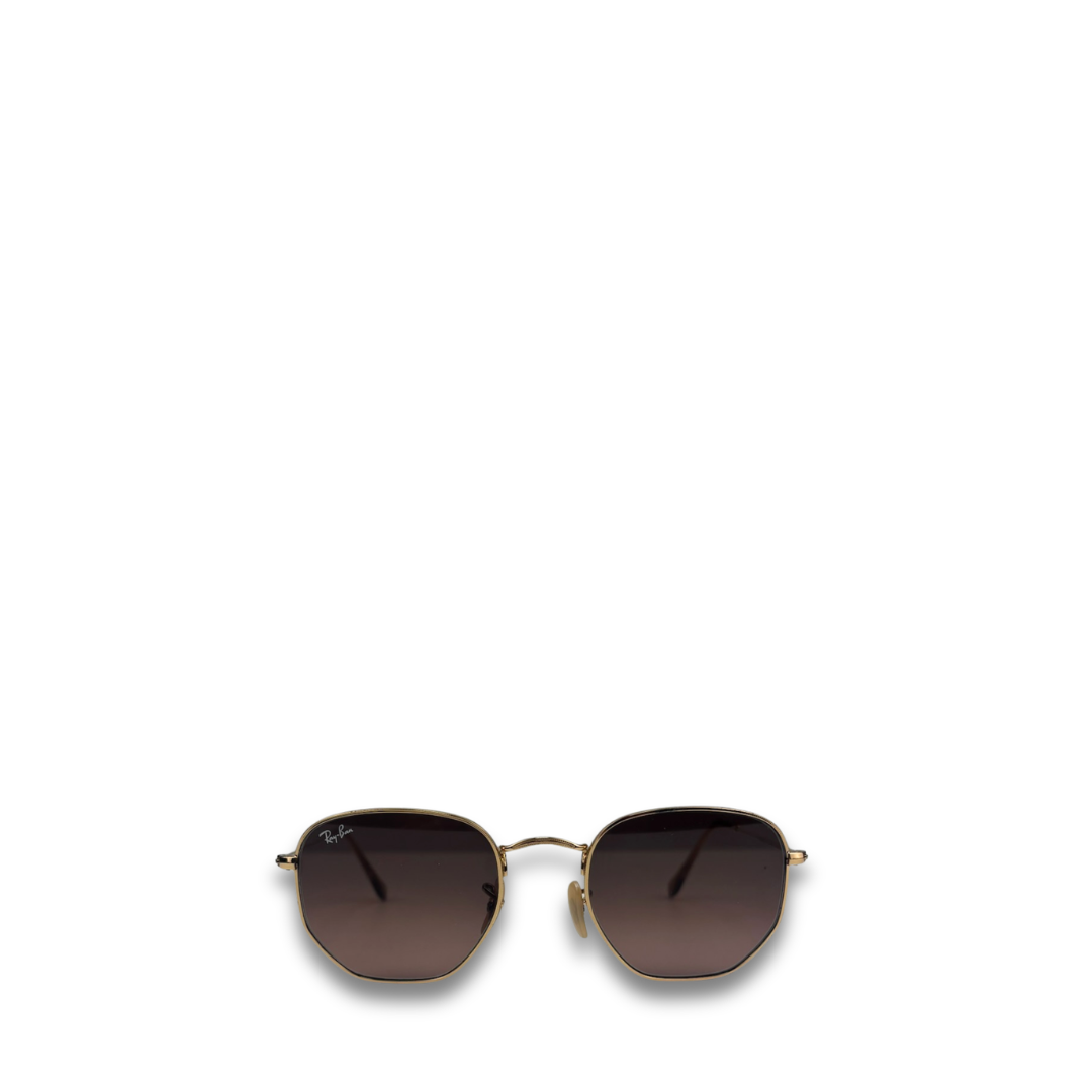 Ray-Ban Hexagonal Gold Sunglasses