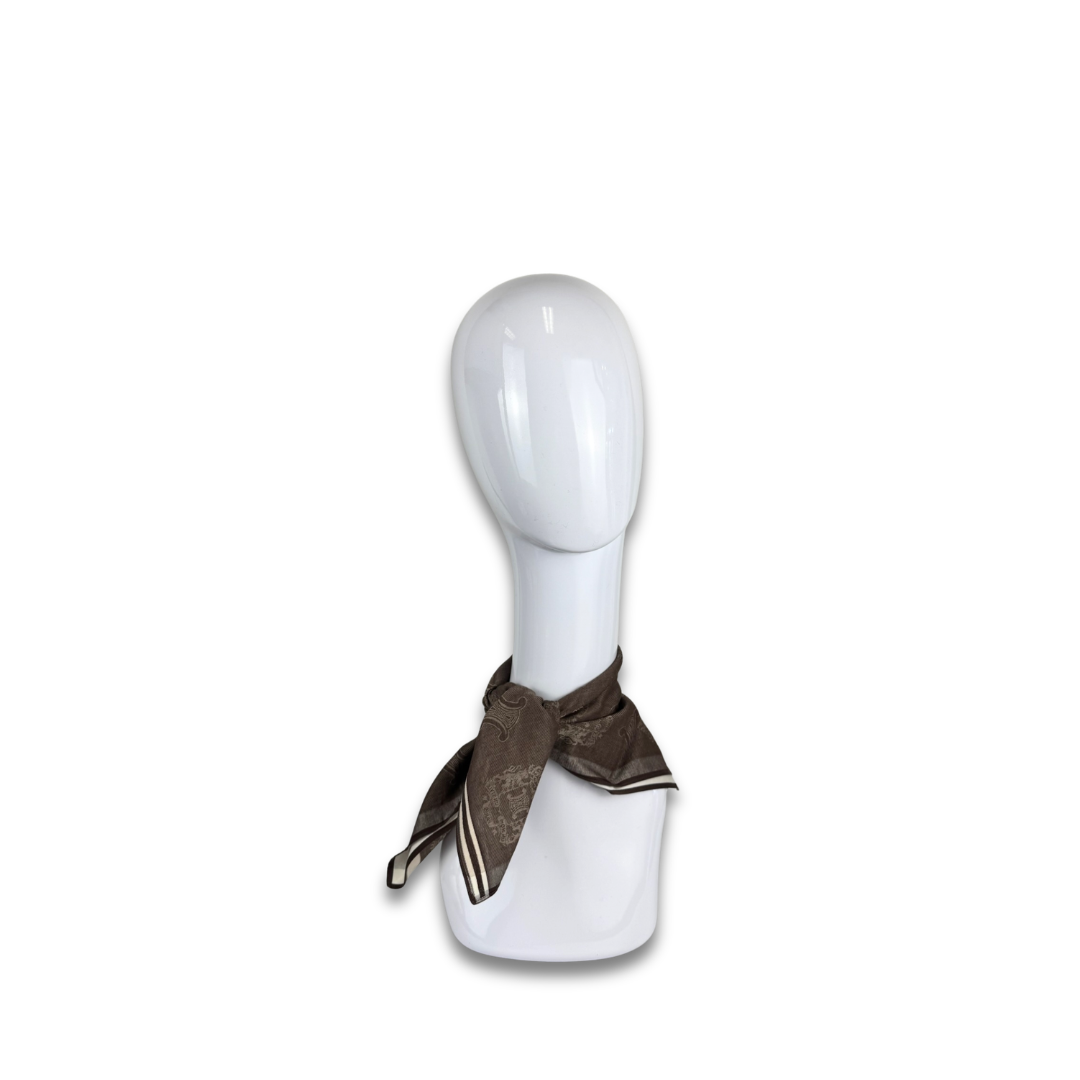 Celine Brown Macadam Handkerchief