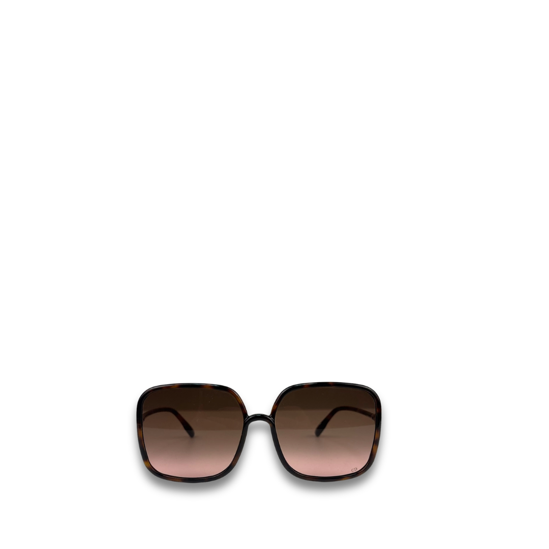 Dior Brown Oversized Square Sunglasses