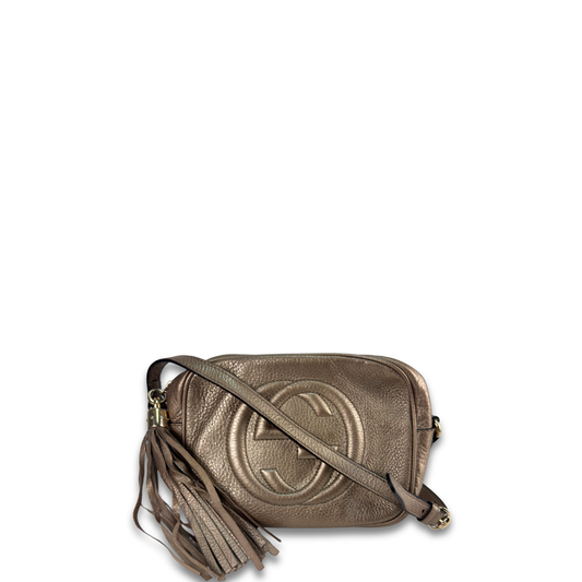 Gucci Metallic Gold Soho Disco Crossbody