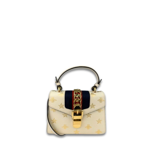 Gucci Bee Star Sylvie Mini Top Handle