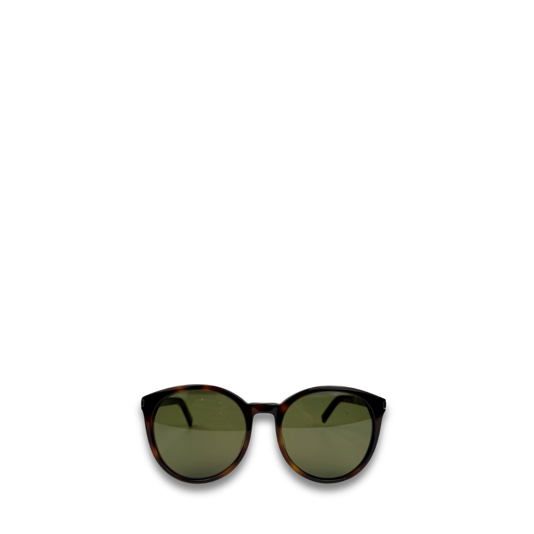YSL Tortoiseshell Round Sunglasses