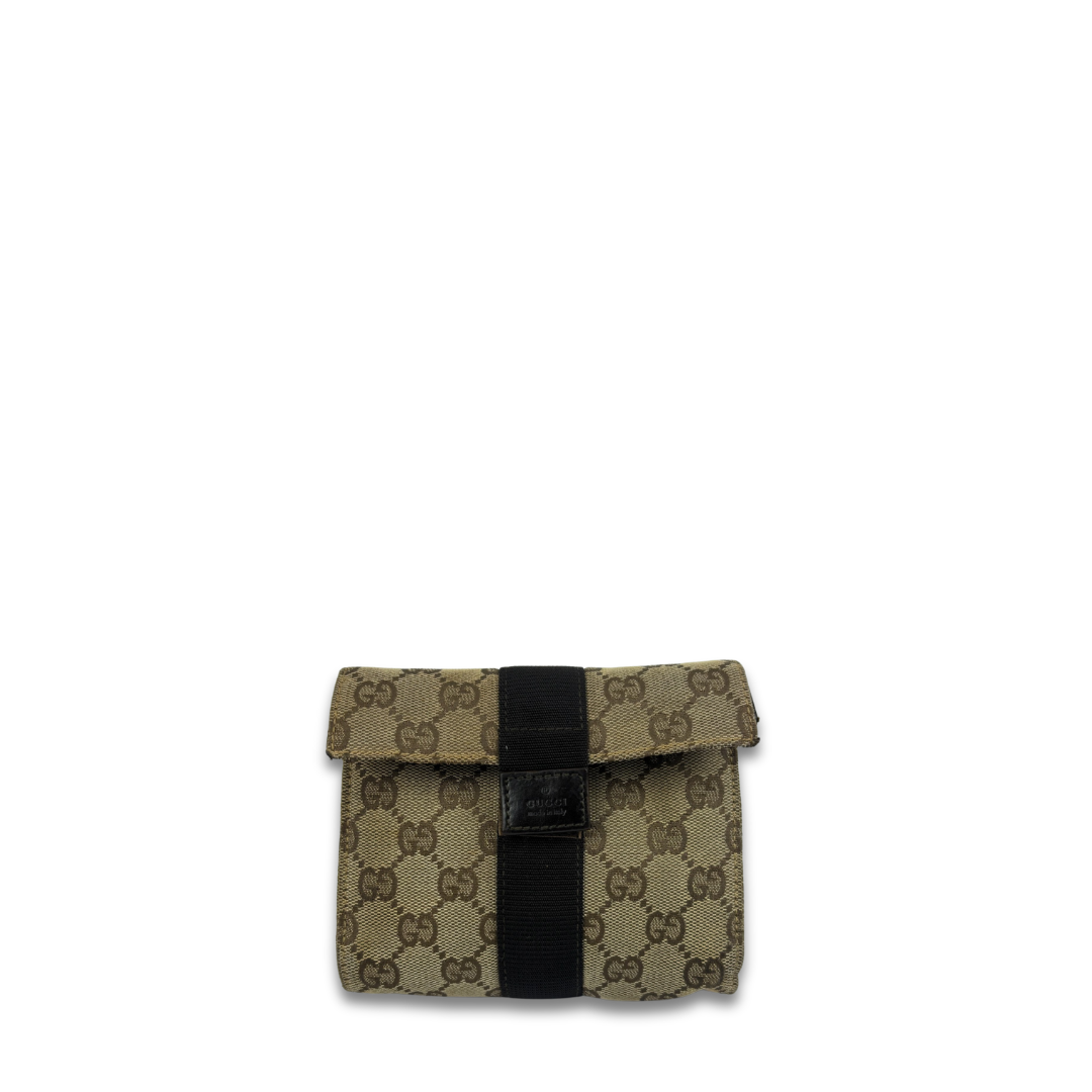Gucci GG Canvas Fold-Over Pouch