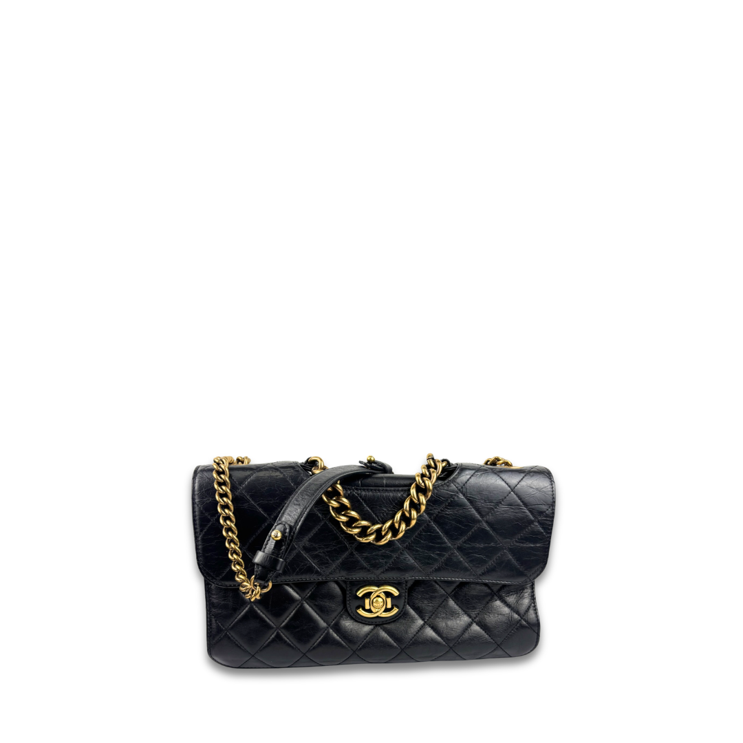 Chanel Large Black Perfect Edge Flap Bag