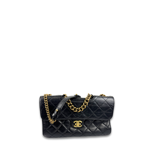 Chanel Large Black Perfect Edge Flap Bag