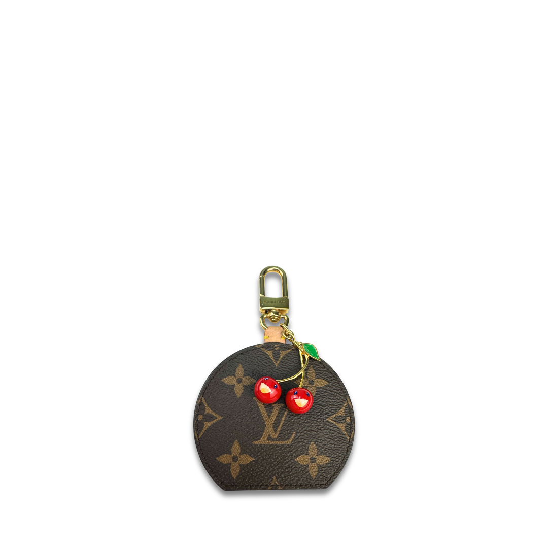 Louis Vuitton Monogram Round Cherry Bag Charm