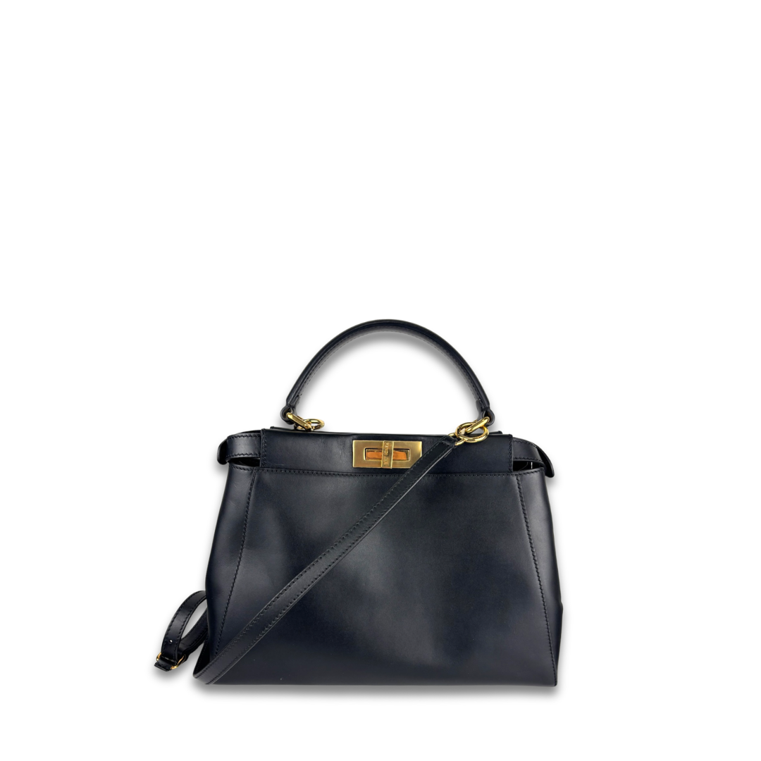 Fendi Black Medium Peekaboo