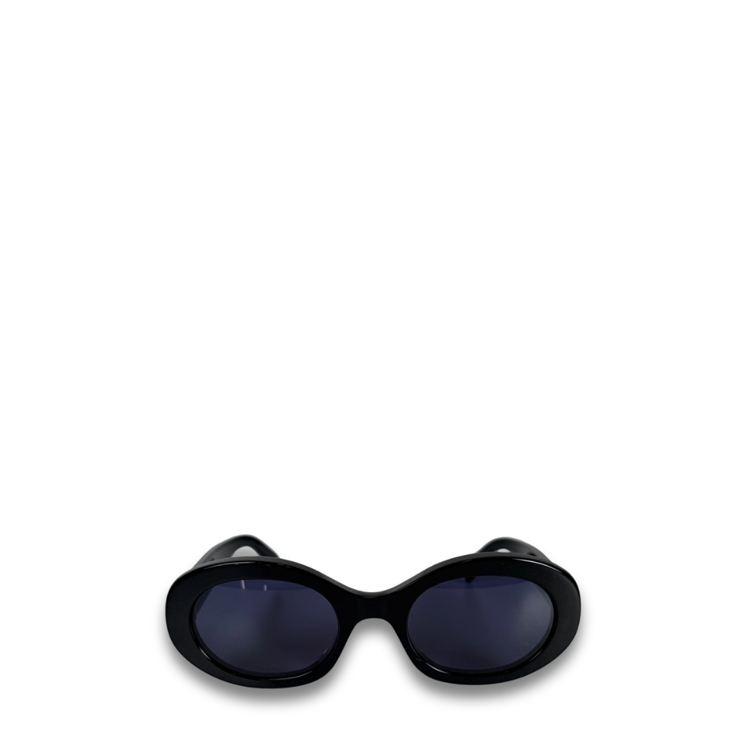 Celine Oval Triomphe Black Sunglasses