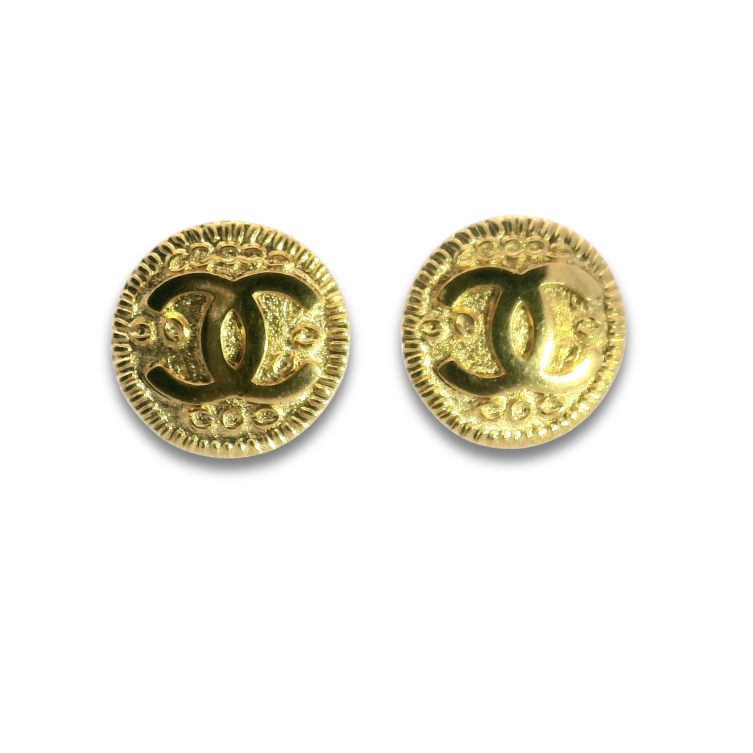 Chanel CC Coin Clip-On Earrings