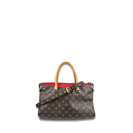 Louis Vuitton Monogram Pallas MM Red