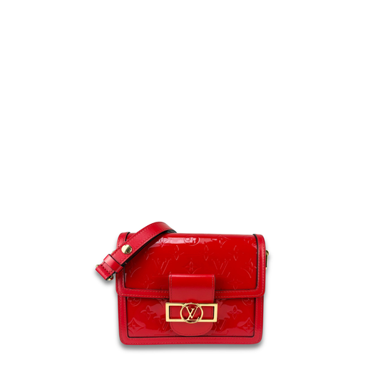 Louis Vuitton Red Vernis Dauphine Mini