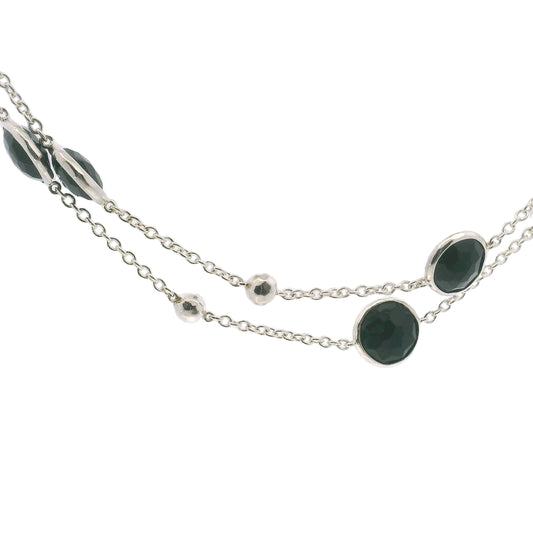 Ippolita Lollipop Ball and Stone Station Necklace - Black Onyx