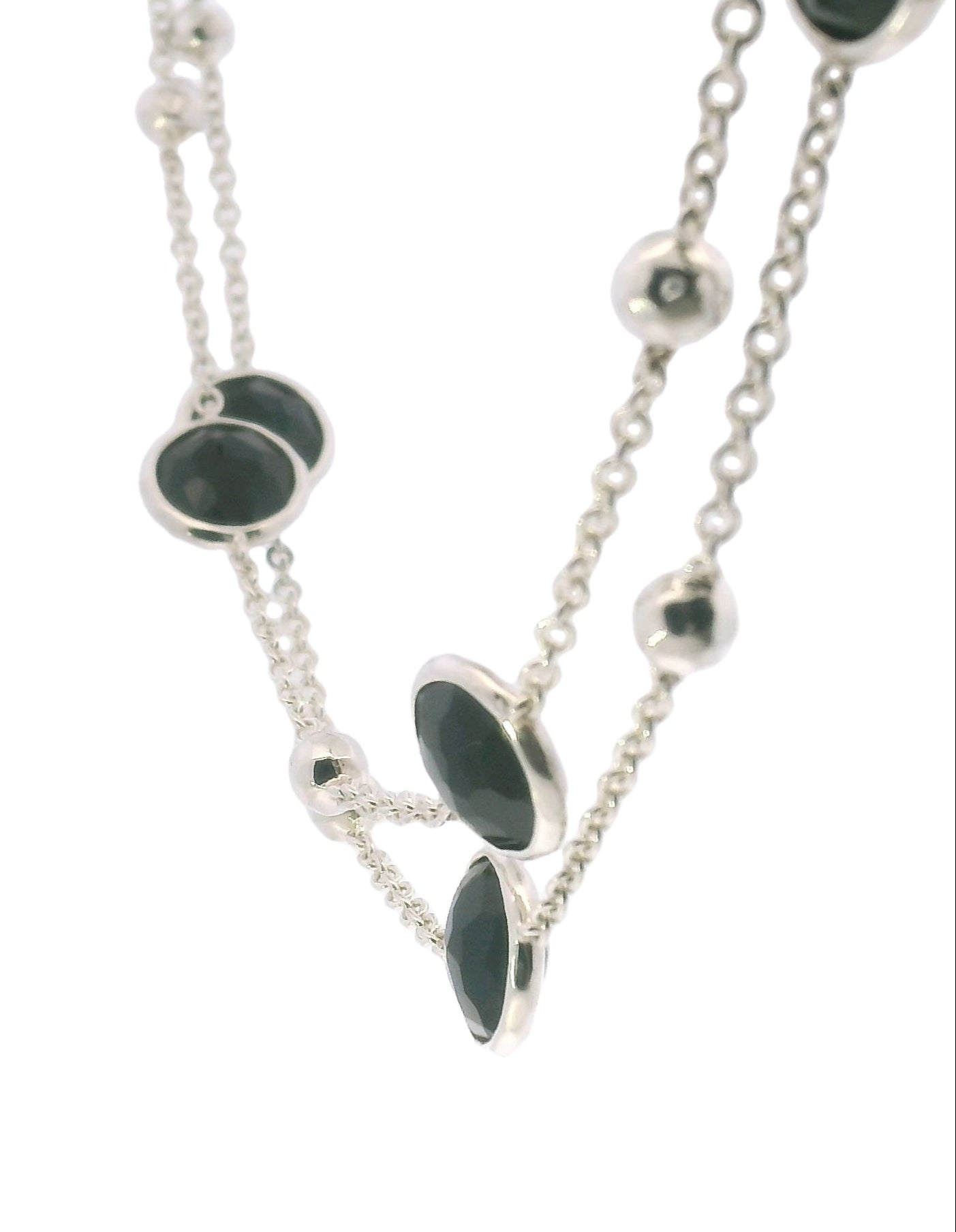 Ippolita Lollipop Ball and Stone Station Necklace - Black Onyx