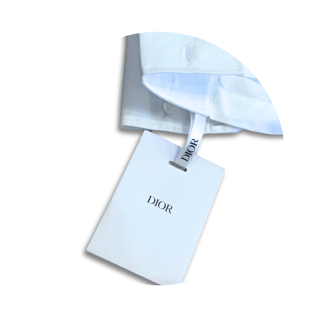 Dior Asymmetric Button Up Blouse - Size 34