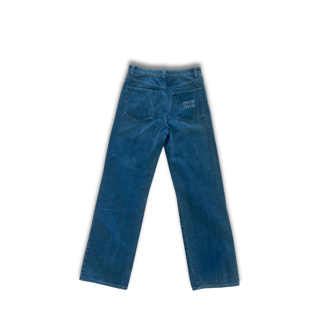 Miu Miu Washed Corduroy Pants - Size 36